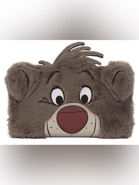 NWT Loungefly Disney The Jungle Book Baloo plush flap wallet